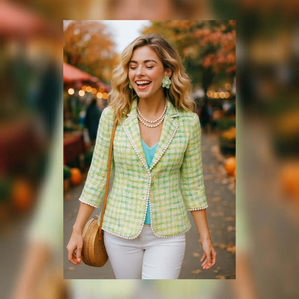 DEAL OF THE DAY Lilly Pulitzer Cotton Tweed Blazer 2
